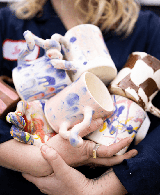 Melted Marble Wiggle Mug