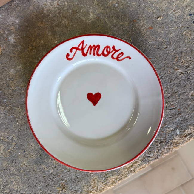 La Famiglia Plate 16cm Amore