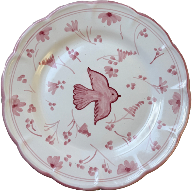 Colomba Pink Plate 25cm