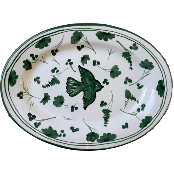 Green Colomba Oval Plattere 30 cm