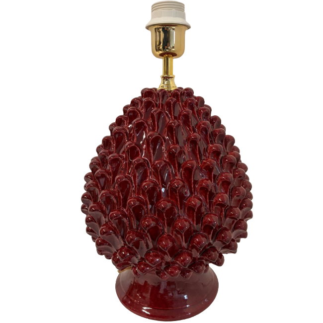 Bordeaux Pinecone Lamp