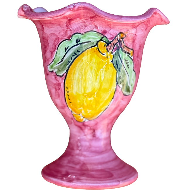 Pink Lemon Ice Cream Cup