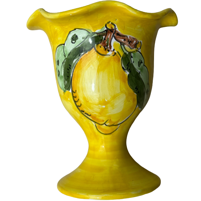 Yellow Lemon Ice Cream Cup