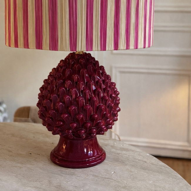 Bordeaux Pinecone Lamp