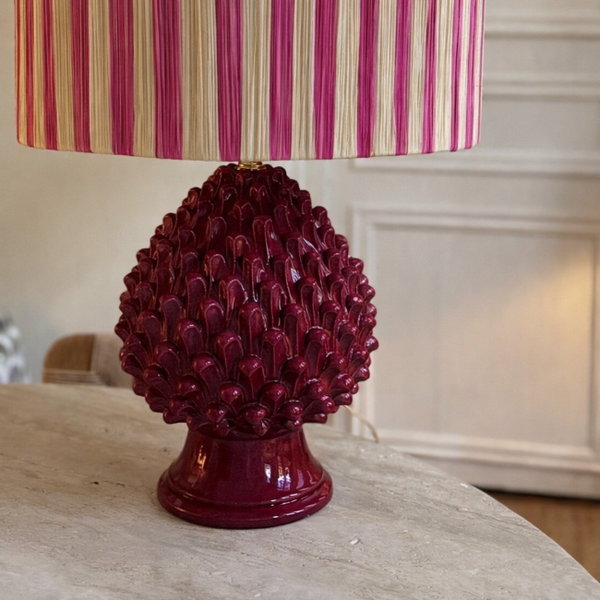 Bordeaux Pinecone Lamp