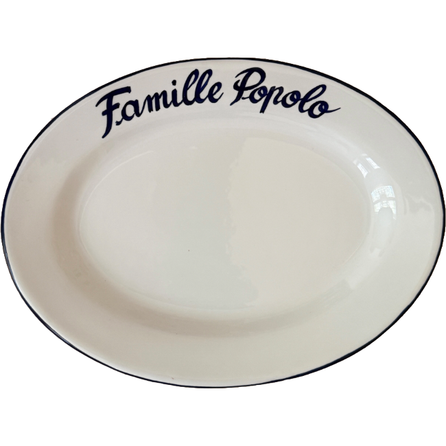 Personalised Oval Dish 30 cm - La Famiglia – Handcrafted Italian Ceramic
