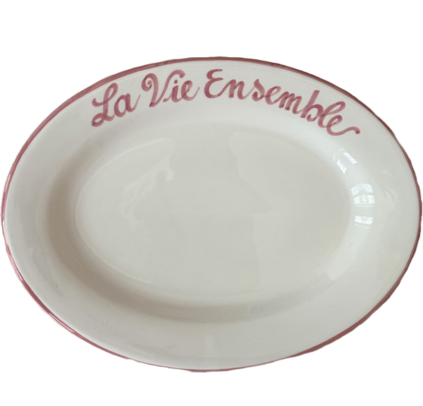 Personalised Oval Dish 30 cm - La Famiglia – Handcrafted Italian Ceramic