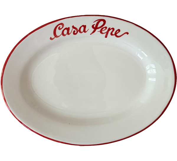 Personalised Oval Dish 30 cm - La Famiglia – Handcrafted Italian Ceramic