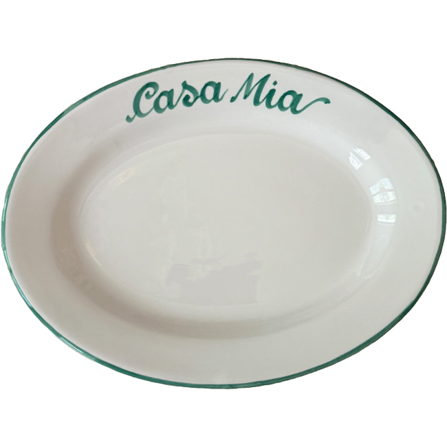 Personalised Oval Dish 30 cm - La Famiglia – Handcrafted Italian Ceramic