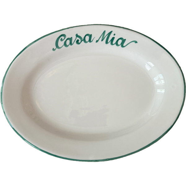Personalised Oval Dish 30 cm - La Famiglia – Handcrafted Italian Ceramic