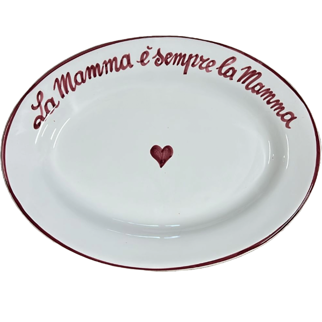 "La Mamma è Sempre La Mamma" Oval Platter - 30 cm