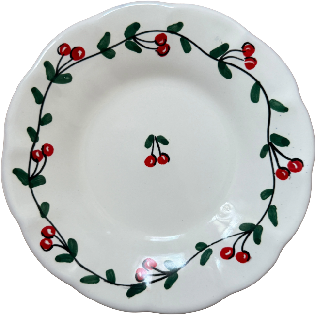 Cherry Frutta Plate - 16 cm