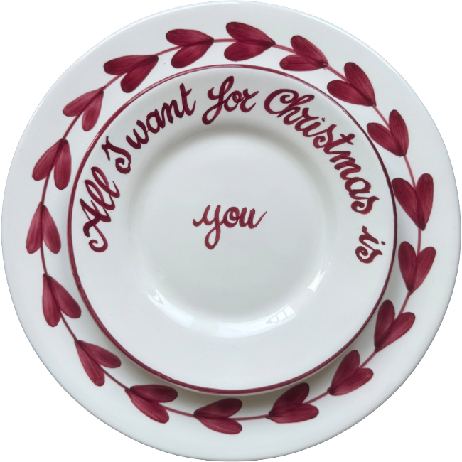 Cesare Plate Bordeaux - 28cm