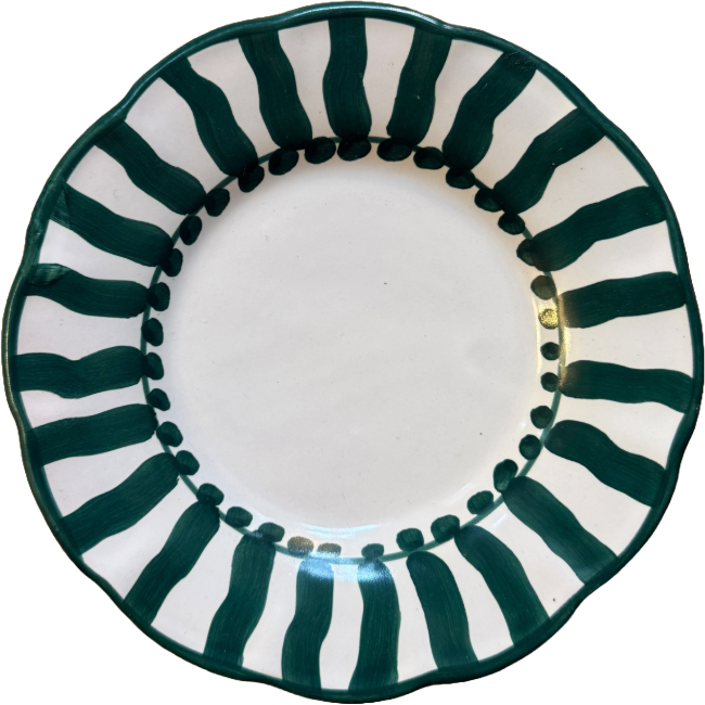 Sole Plate 16 cm Green Stripe