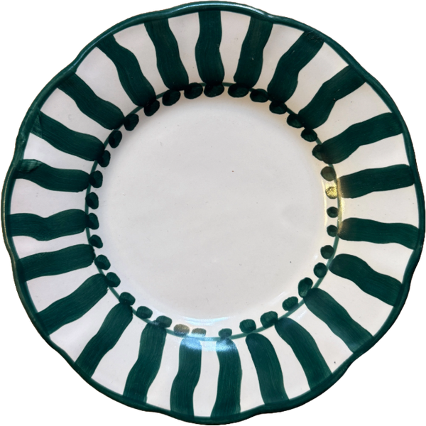 Sole Plate 16 cm Green Stripe