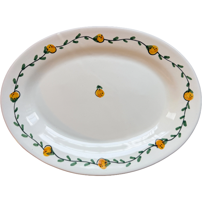Frutta Oval Platter Oranges - 30cm