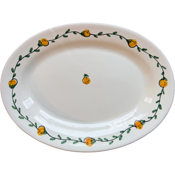 Frutta Oval Platter Oranges - 30cm