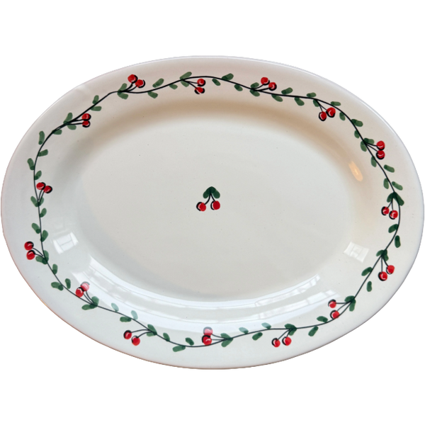 Cherry Frutta Oval Platter - 30 cm