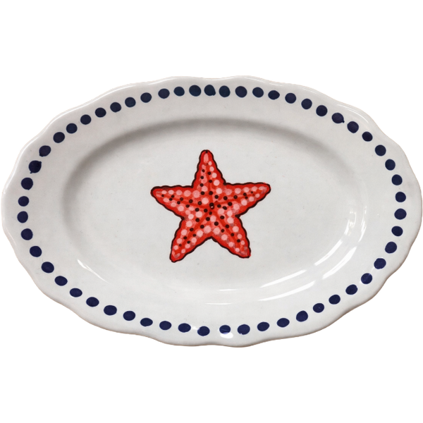 Estate Oval Platter Starfish - 32cm
