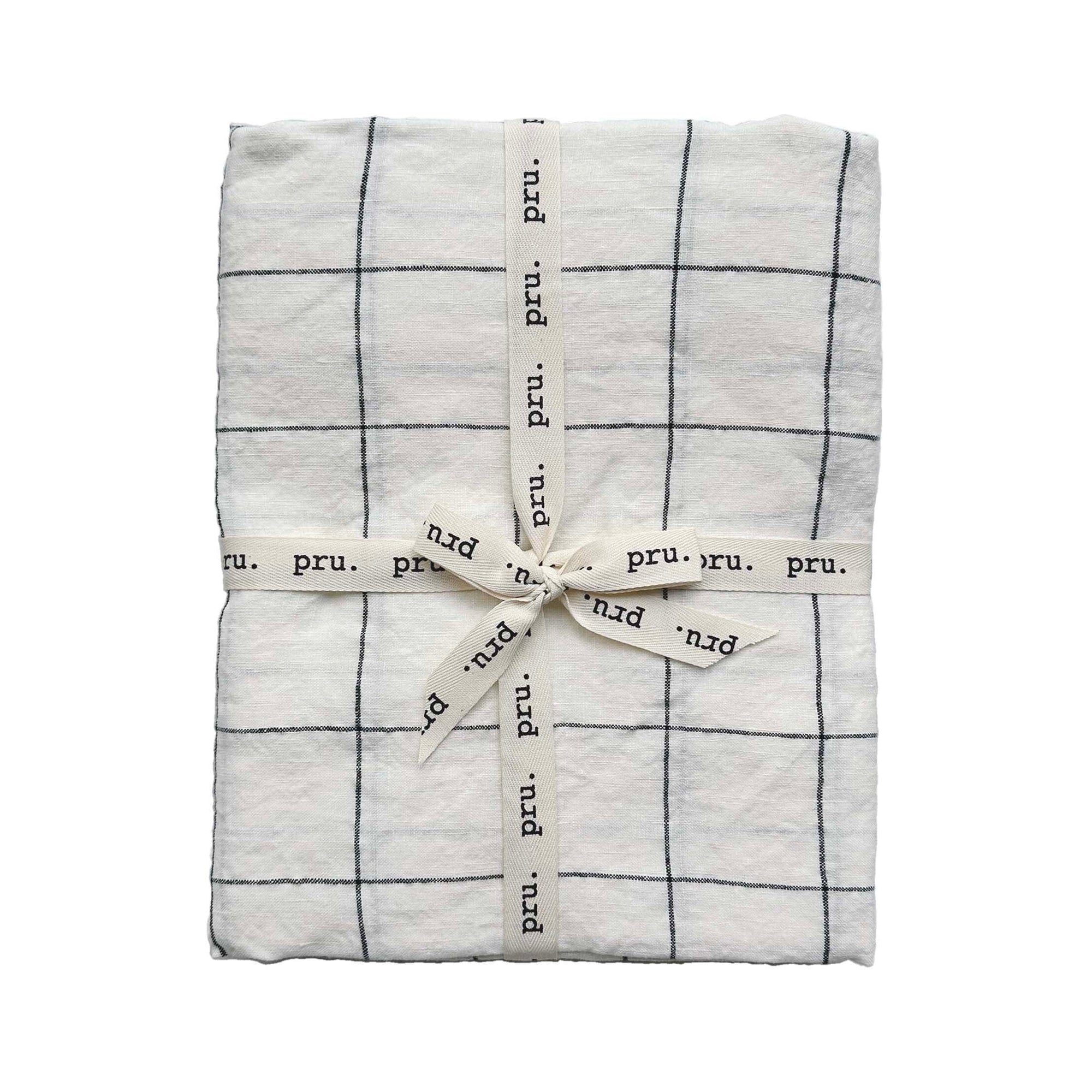 Travel Towel 100% OEKO-TEX® Certified Linen - Check