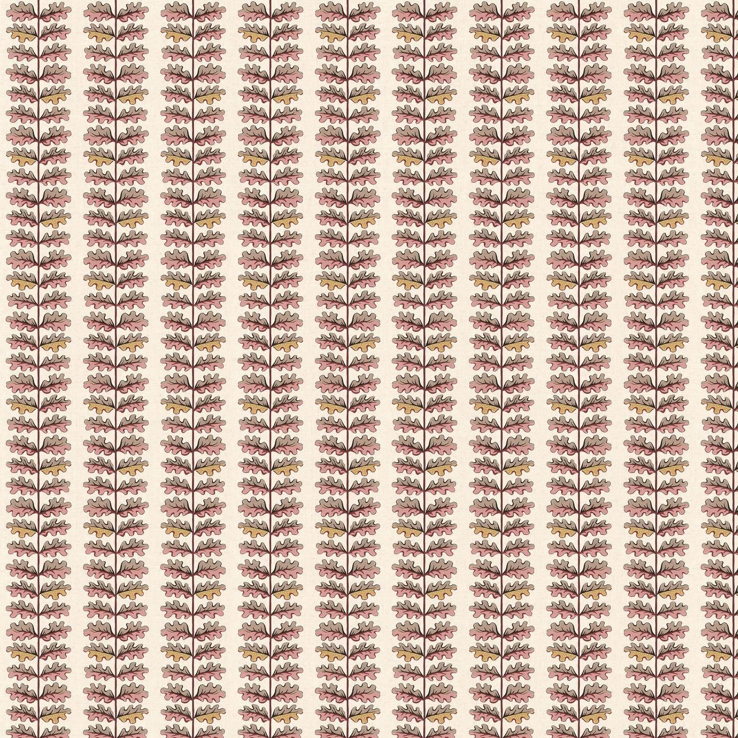 Quercus Fabric -  Rhubarb