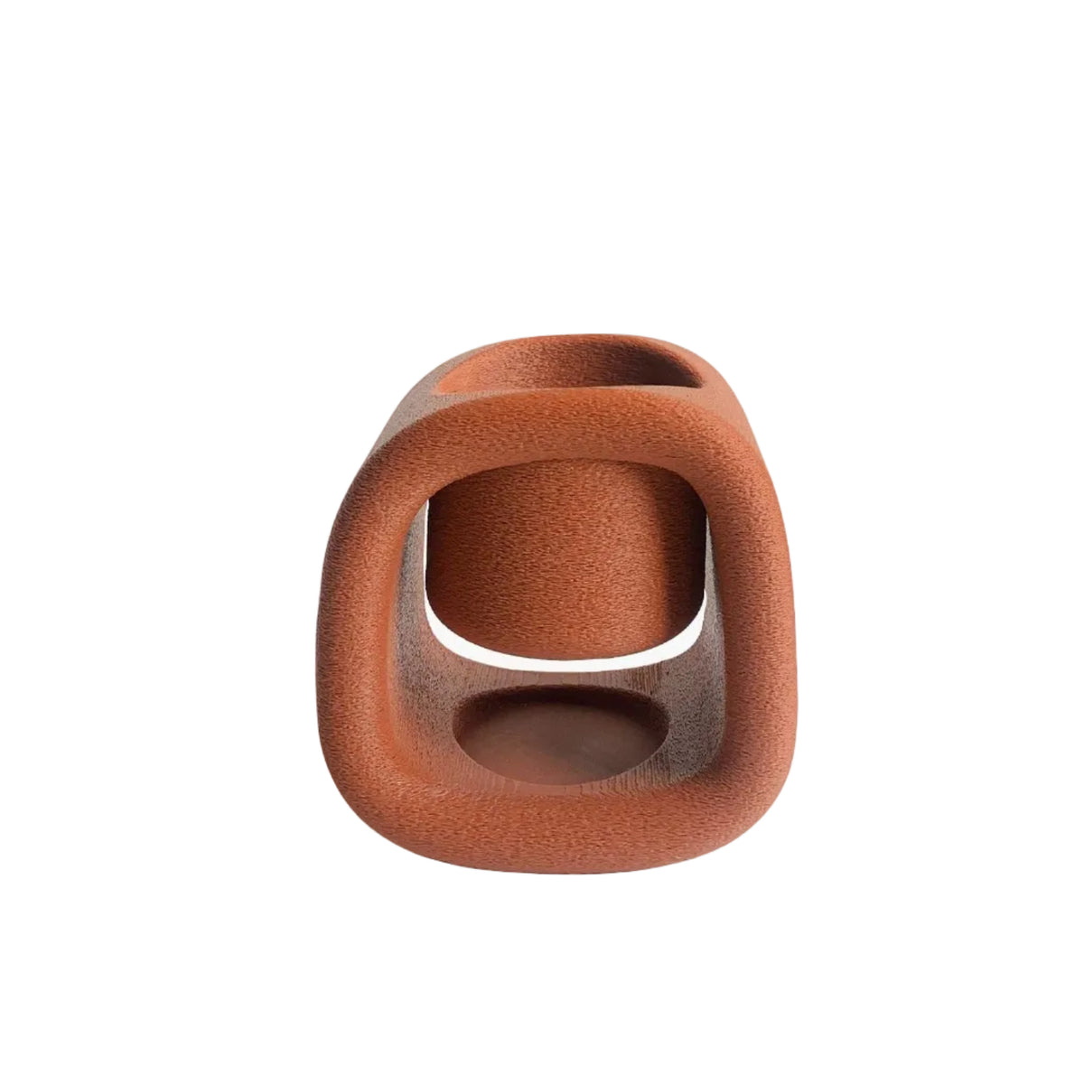 Kyu | Mini Plant Pot 01 | Burnt Ochre