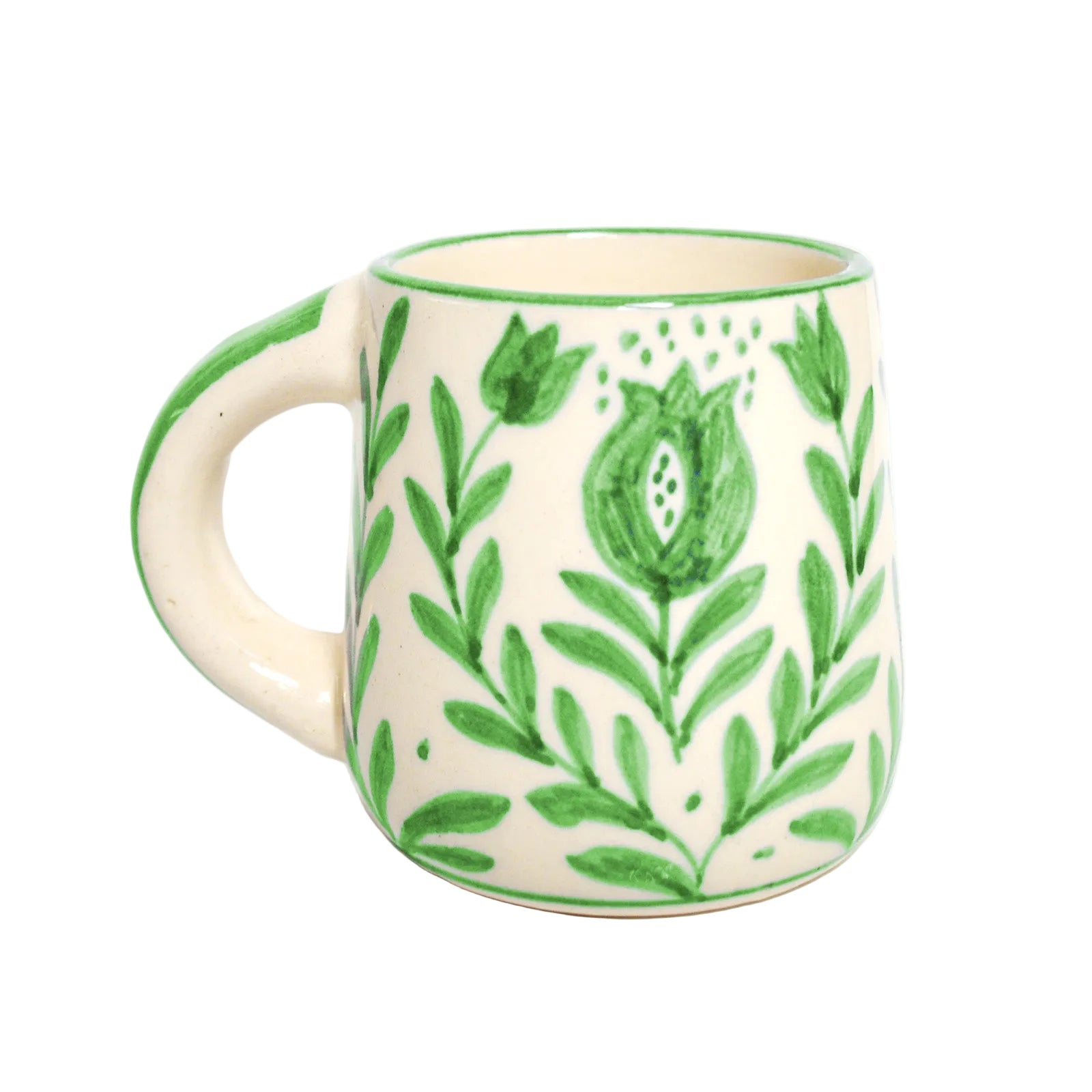Green Anaar Coffee Mug- , 3.5 X 3 Inches (Set of 4)