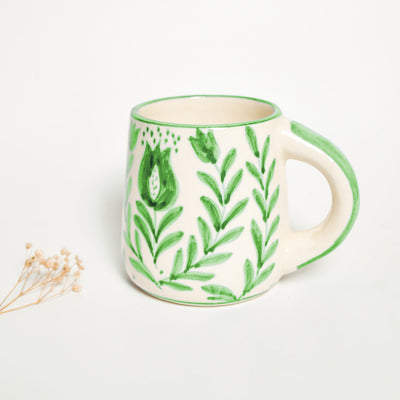 Green Anaar Coffee Mug 3.5x3 Inches Set of 4 - Casa Amarosa