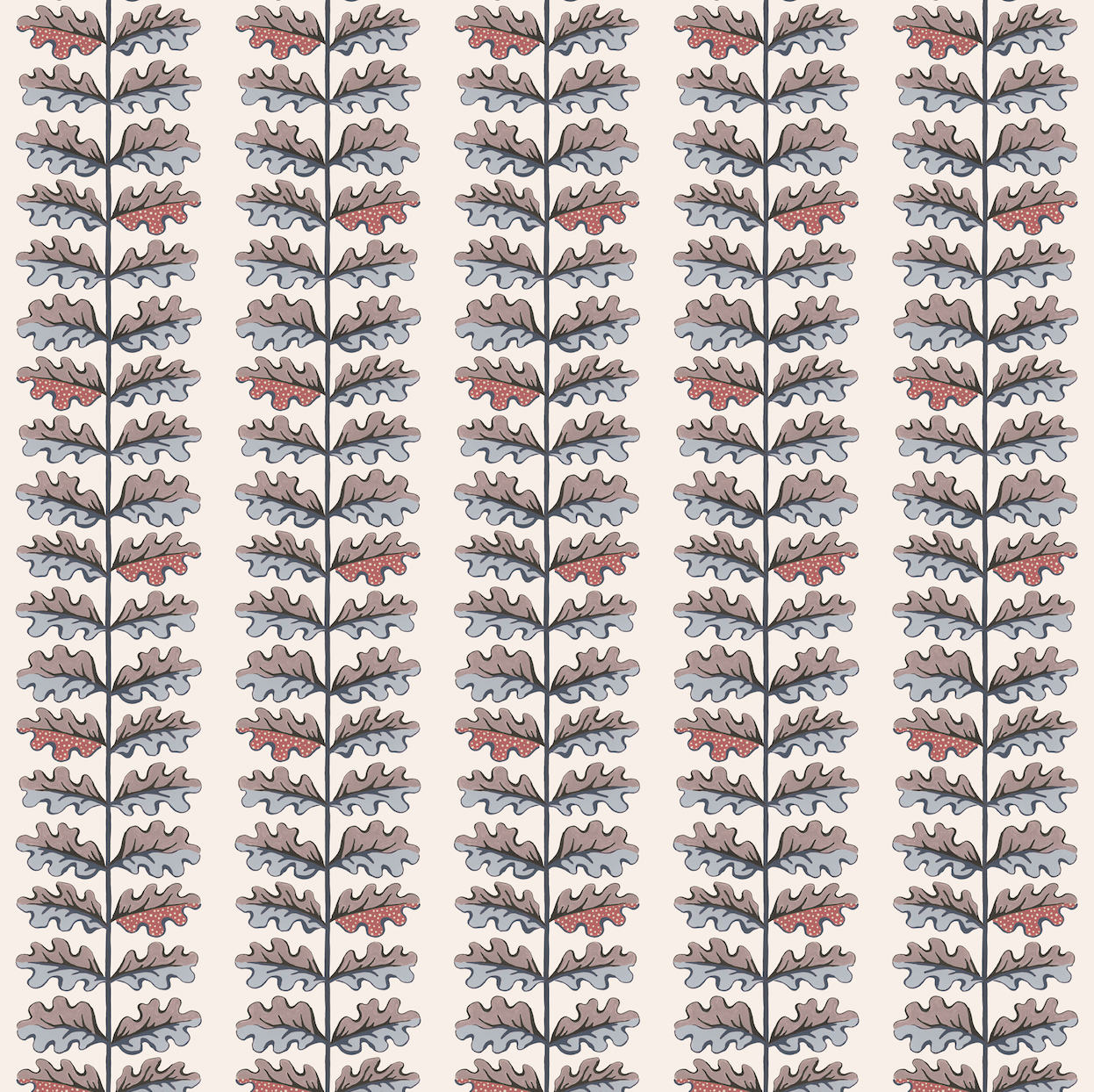 Quercus Wallpaper - Chambray