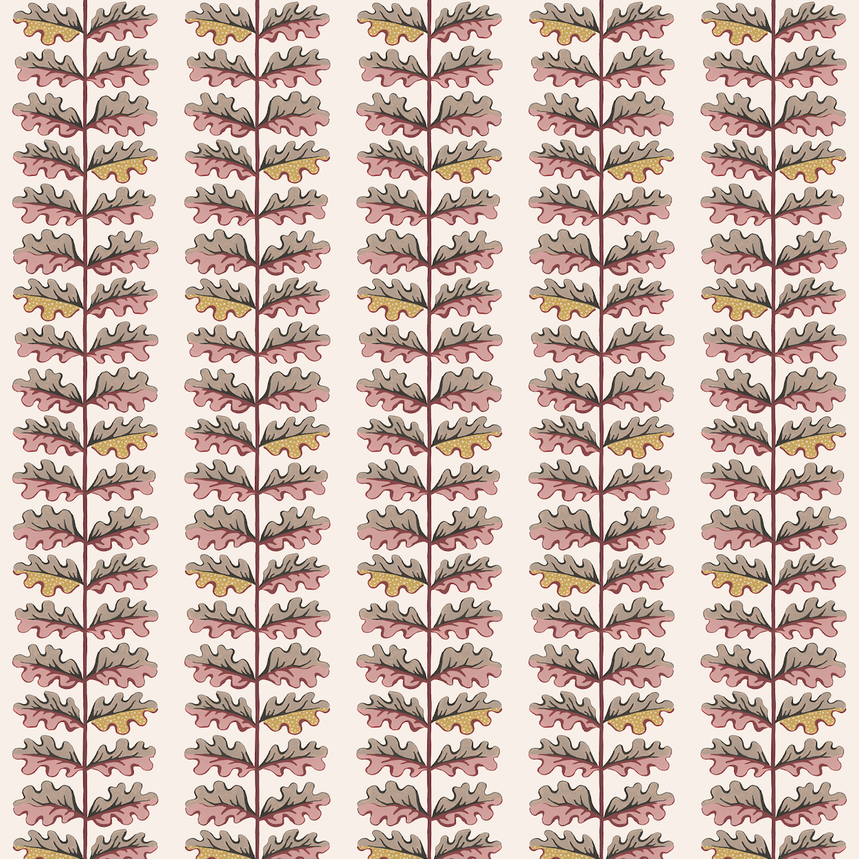 Quercus Wallpaper - Rhubarb