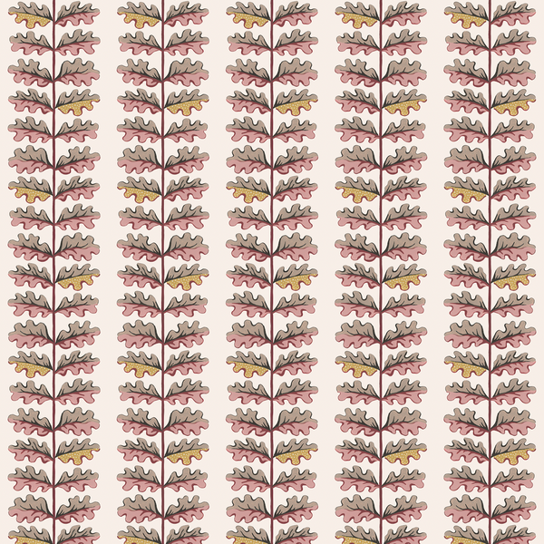 Quercus Wallpaper - Rhubarb