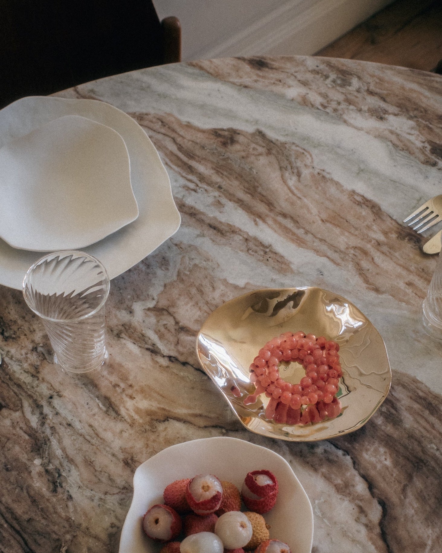 Set of 2 small plates / Indulge nº5 / Platinum
