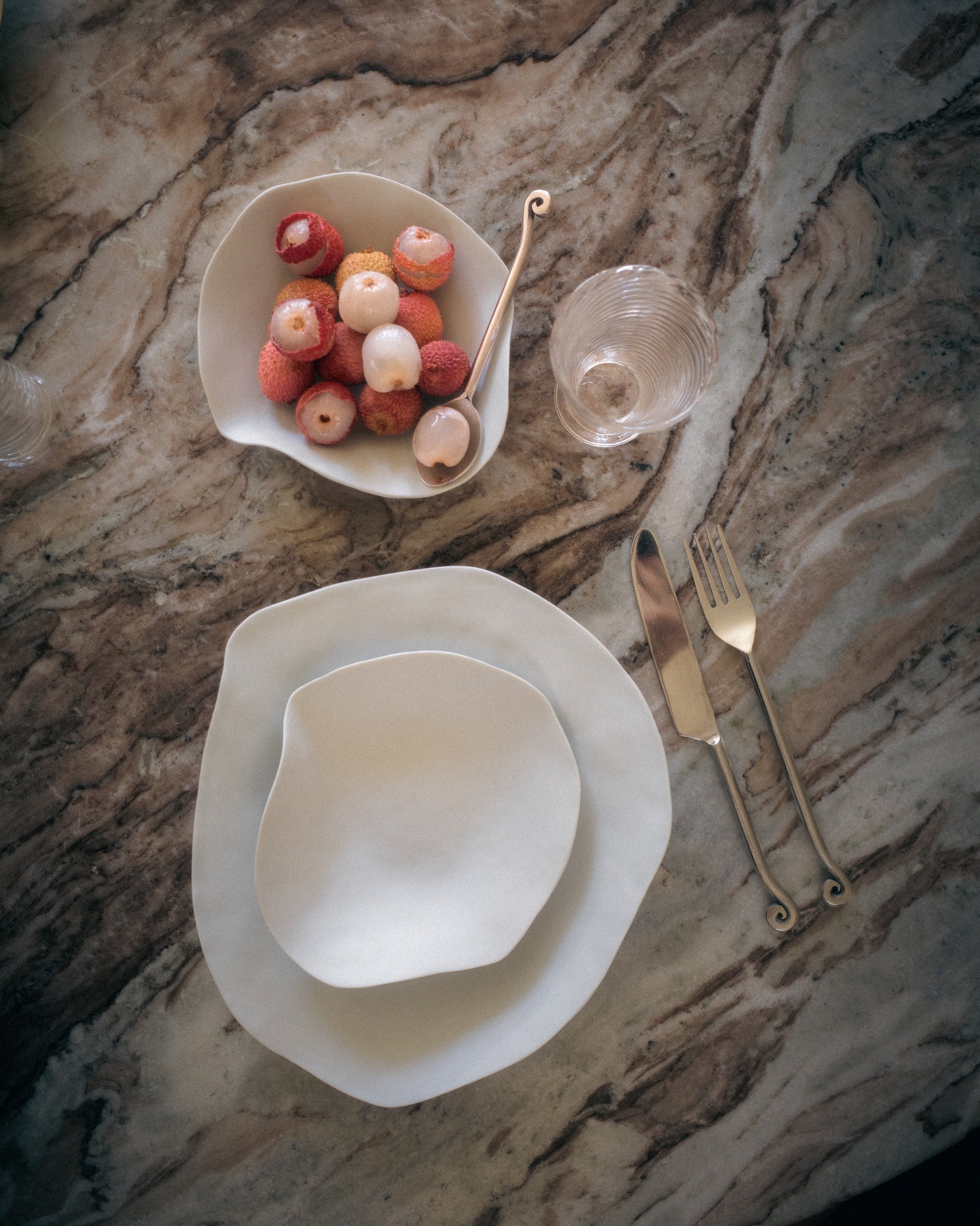 Set of 2 small plates / Indulge nº5 / Matte white