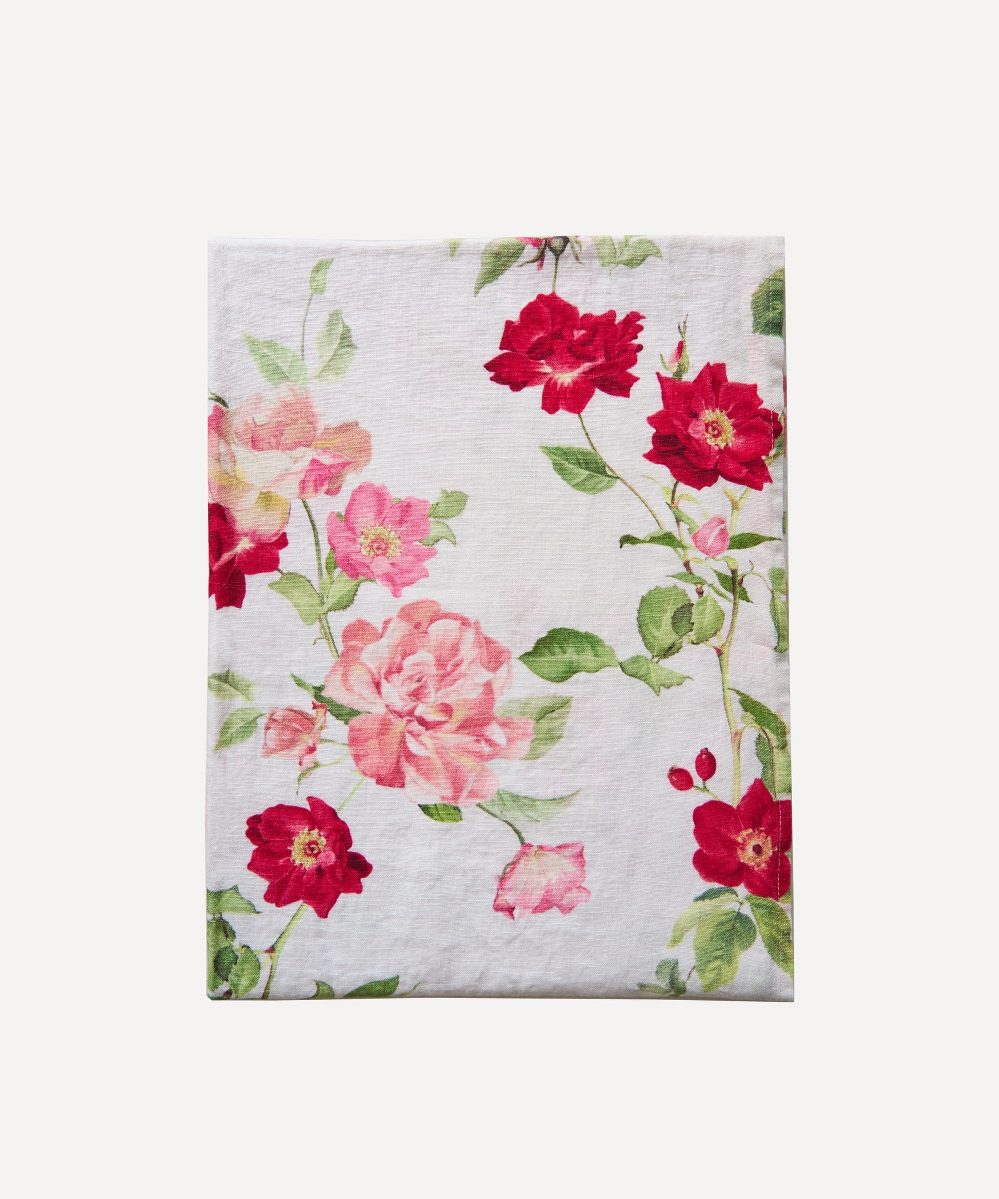 RAMBLING ROSE LINEN RUNNER