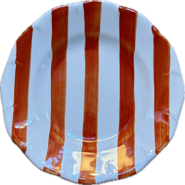 Striped Plate 16 cm – Orange