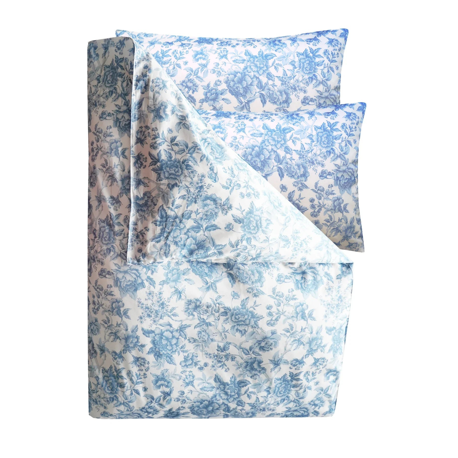 Complete Bedding Set Made With Liberty Fabric Regency Trail China Blue