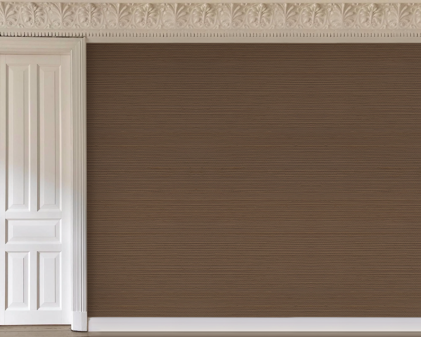 Grasscloth Wallpaper - Brown Stone