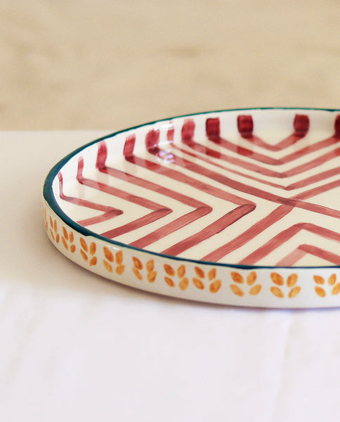 ROUND CERAMIC SERVING PLATTER