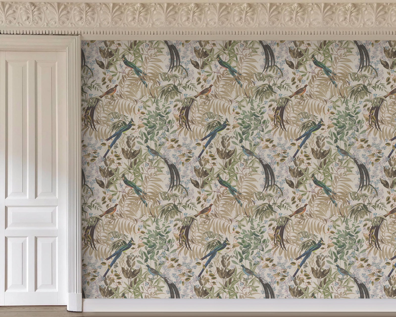 Resplendent Woods Wallpaper - Shaded White