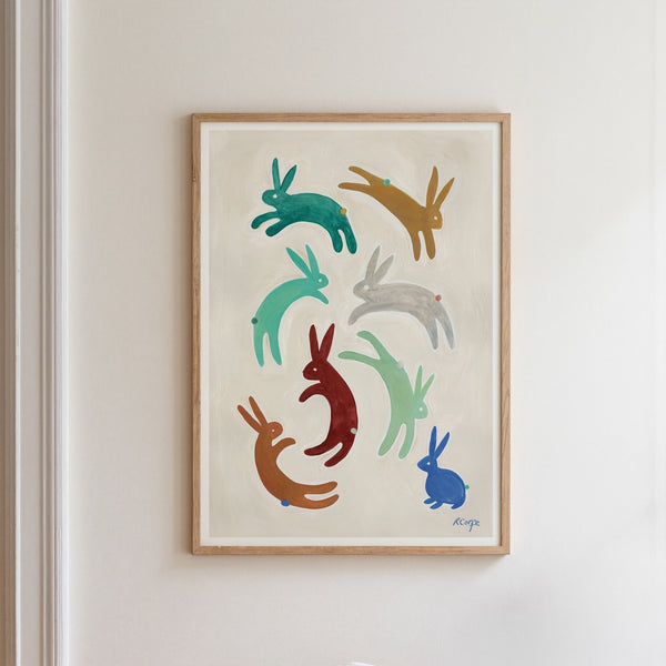 Bunny Rabbits Art Print