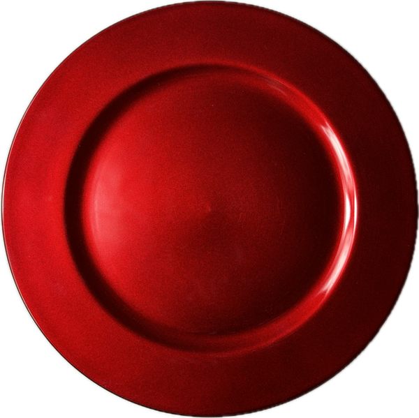 Charger Plate - Red - Set Of 6