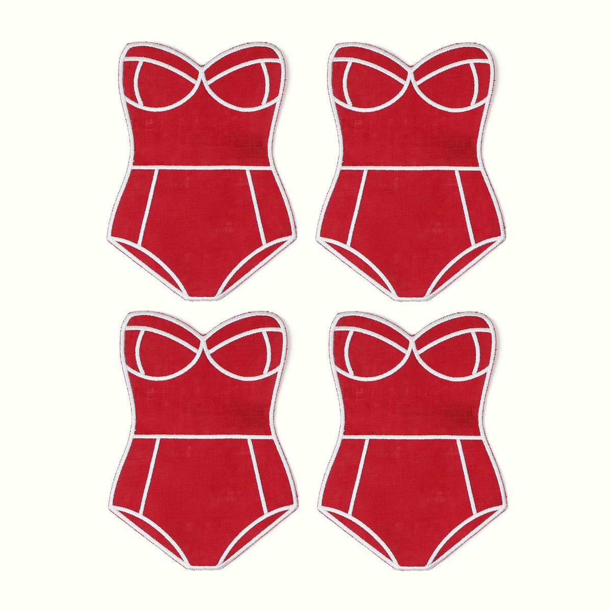 Red Swimsuit Cocktail Napkins