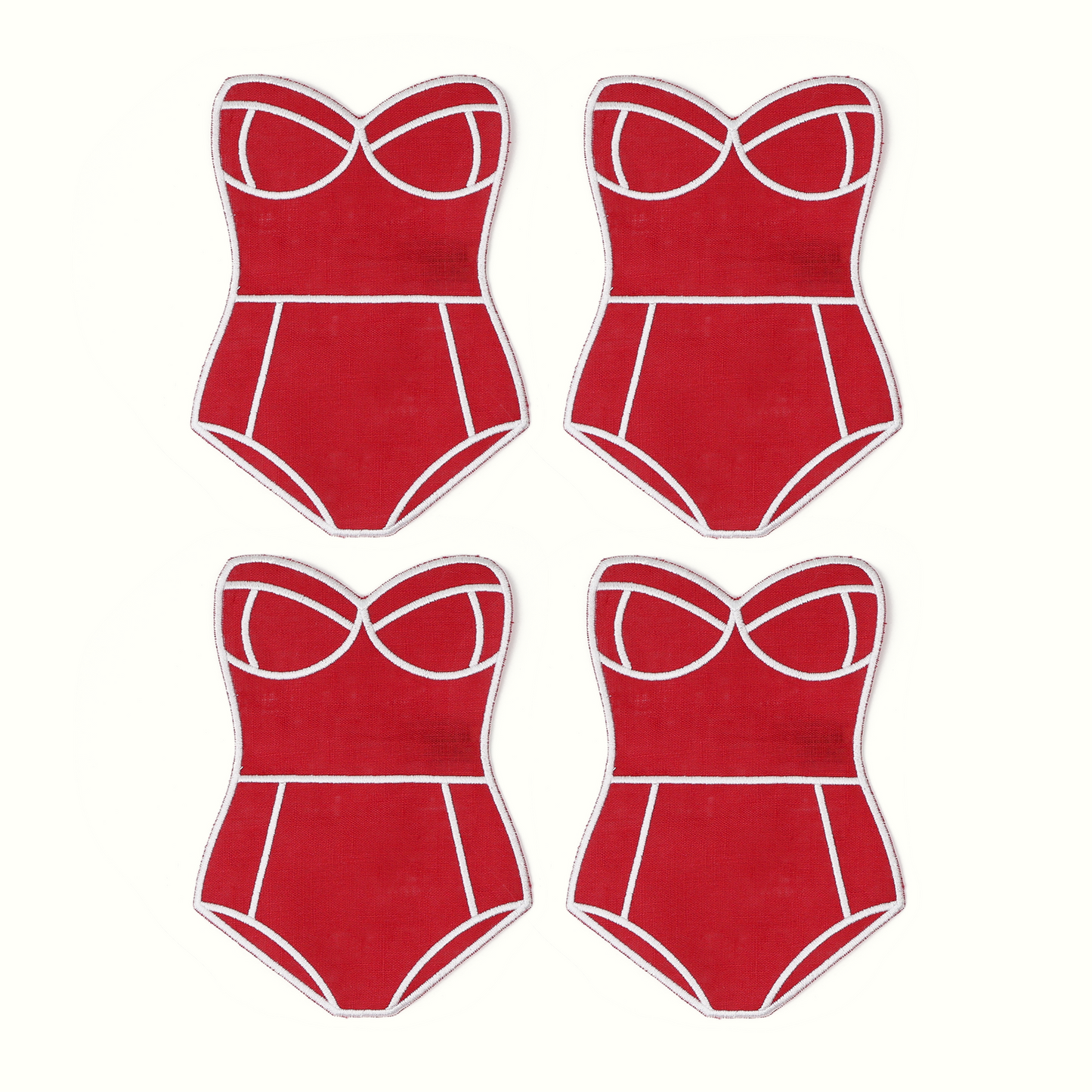 Red Swimsuit Cocktail Napkins
