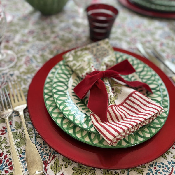 Charger Plate - Red - Set Of 6
