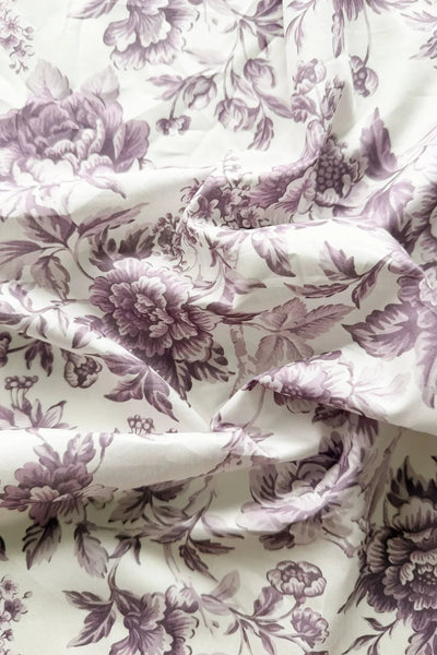 Rectangular Picnic Basket Hamper Made With Liberty Fabrics & Bridgerton Regency Trail Purple