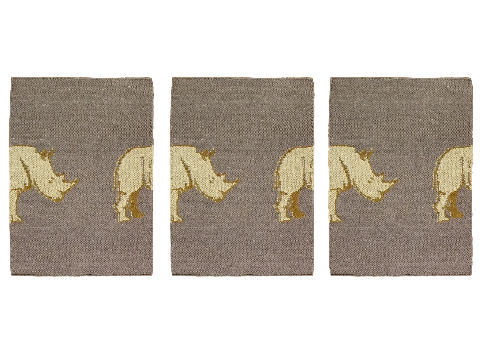 The Rhino Wall Hanging Jacquard Woven In Cotton