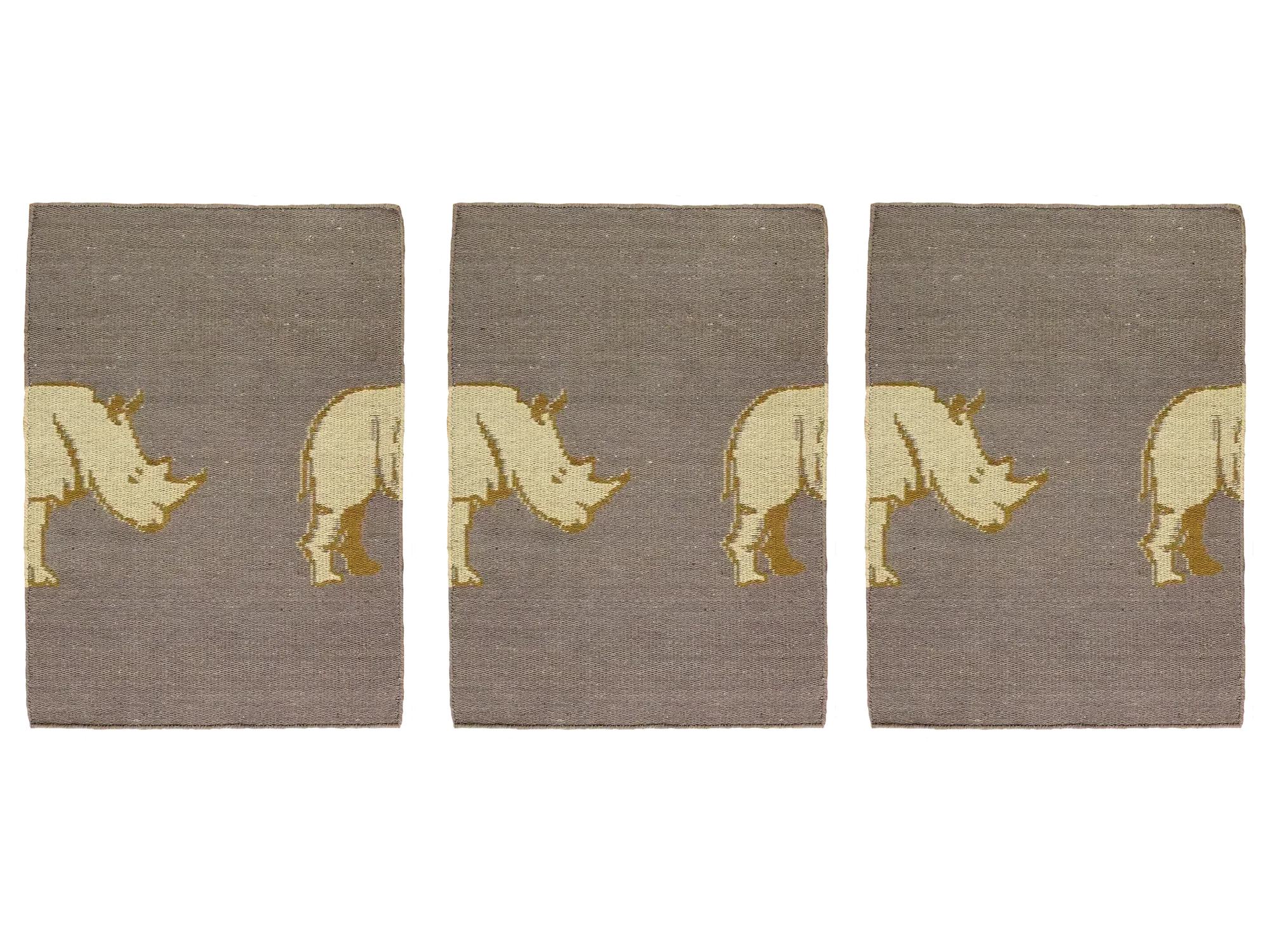 The Rhino Wall Hanging Jacquard Woven In Cotton