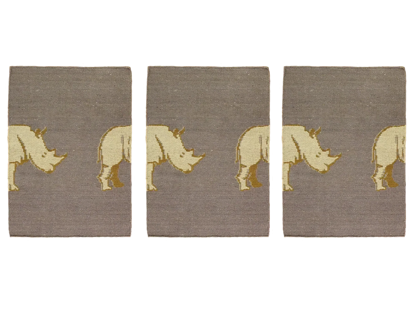 The Rhino Wall Hanging Jacquard Woven In Cotton