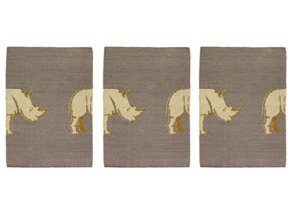 The Rhino Wall Hanging Jacquard Woven In Cotton