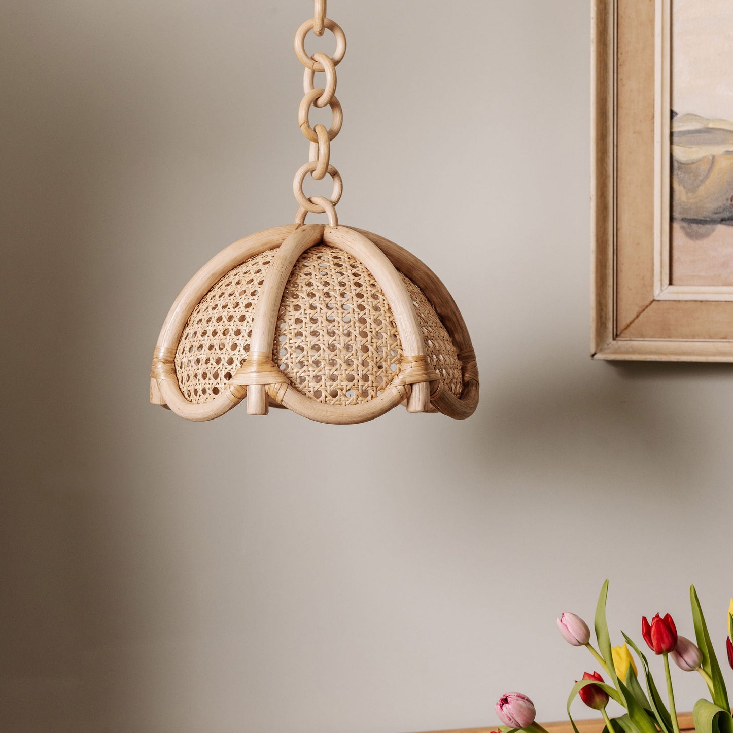 Riviera Rattan Pendant Shade, Large